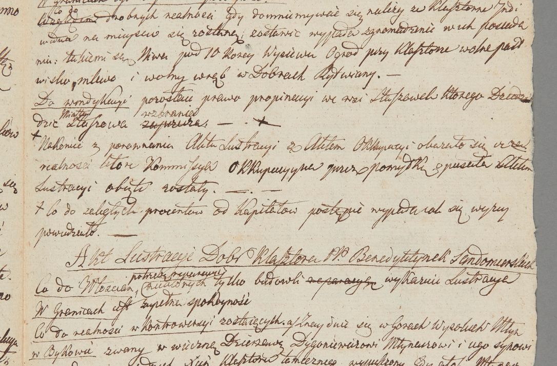 Zdjęcie nr 27 dla obiektu archiwalnego: [Akta lustracji dóbr różnych klasztorów i kościołów parafialnych]