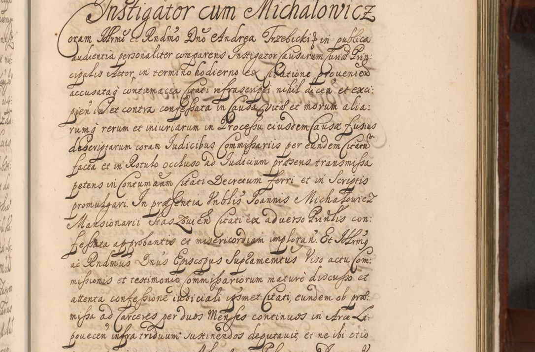 Zdjęcie nr 492 dla obiektu archiwalnego: Acta actorum episcopalium R. D. Andreae Trzebicki, episcopi Cracoviensis et ducis Severiae a die 26 Augusti anni 1661 ad annum 1666 inclusive. Volumen III.