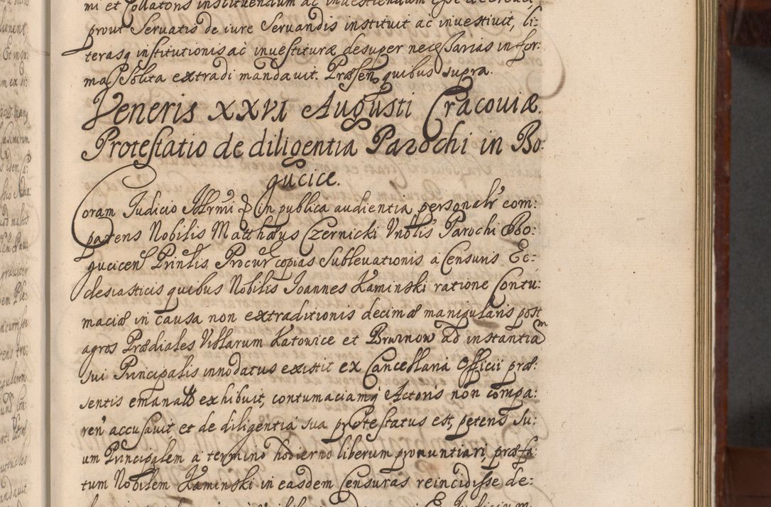 Zdjęcie nr 470 dla obiektu archiwalnego: Acta actorum episcopalium R. D. Andreae Trzebicki, episcopi Cracoviensis et ducis Severiae a die 26 Augusti anni 1661 ad annum 1666 inclusive. Volumen III.