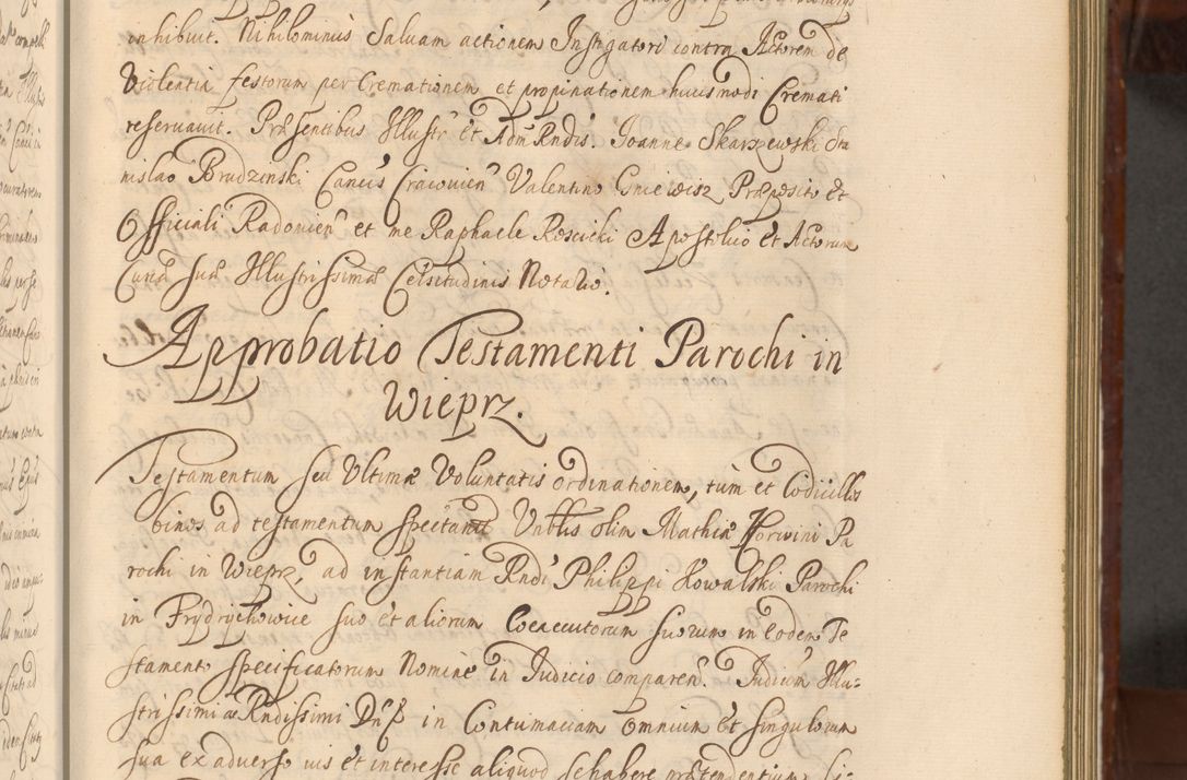 Zdjęcie nr 442 dla obiektu archiwalnego: Acta actorum episcopalium R. D. Andreae Trzebicki, episcopi Cracoviensis et ducis Severiae a die 26 Augusti anni 1661 ad annum 1666 inclusive. Volumen III.