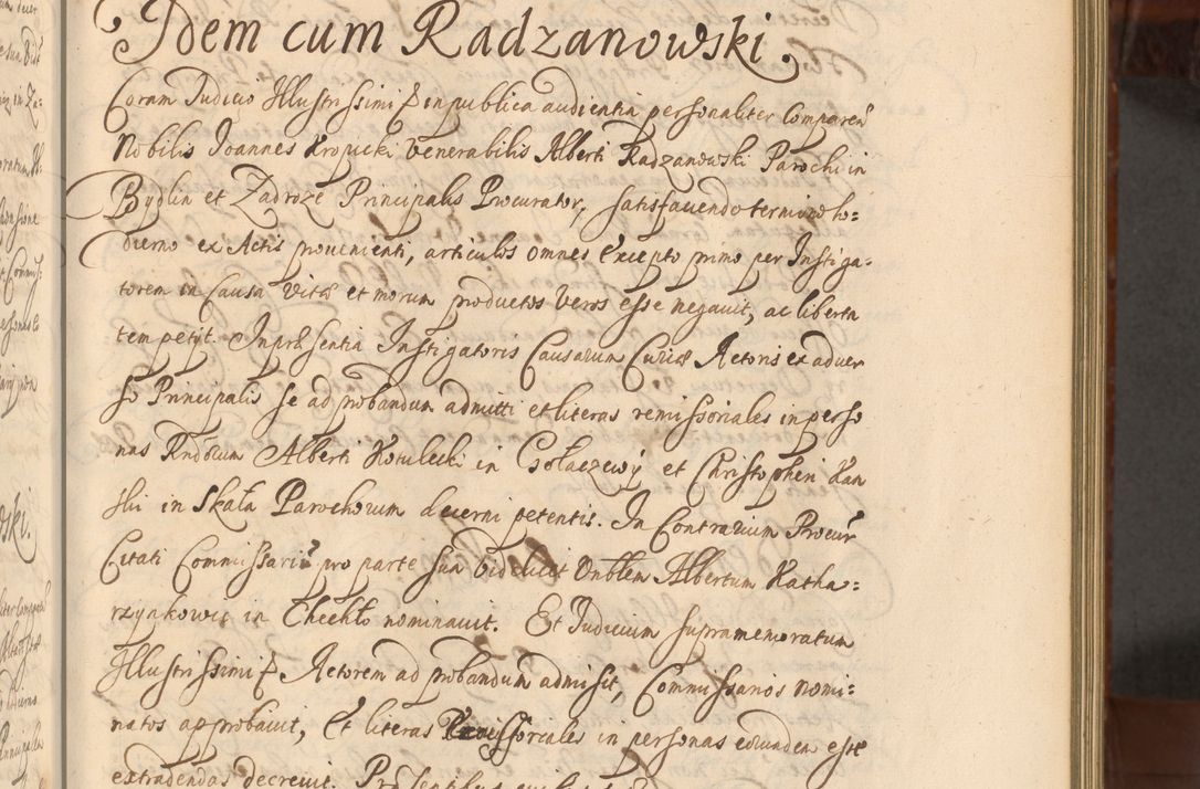 Zdjęcie nr 424 dla obiektu archiwalnego: Acta actorum episcopalium R. D. Andreae Trzebicki, episcopi Cracoviensis et ducis Severiae a die 26 Augusti anni 1661 ad annum 1666 inclusive. Volumen III.