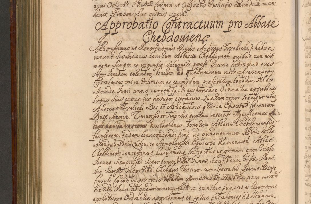 Zdjęcie nr 795 dla obiektu archiwalnego: Acta actorum episcopalium R. D. Andreae Trzebicki, episcopi Cracoviensis et ducis Severiae a die 26 Augusti anni 1661 ad annum 1666 inclusive. Volumen III.