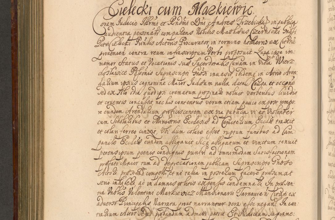 Zdjęcie nr 787 dla obiektu archiwalnego: Acta actorum episcopalium R. D. Andreae Trzebicki, episcopi Cracoviensis et ducis Severiae a die 26 Augusti anni 1661 ad annum 1666 inclusive. Volumen III.