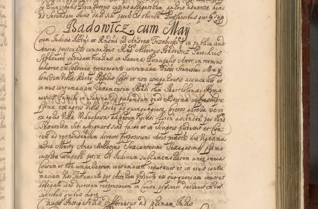 Zdjęcie nr 784 dla obiektu archiwalnego: Acta actorum episcopalium R. D. Andreae Trzebicki, episcopi Cracoviensis et ducis Severiae a die 26 Augusti anni 1661 ad annum 1666 inclusive. Volumen III.