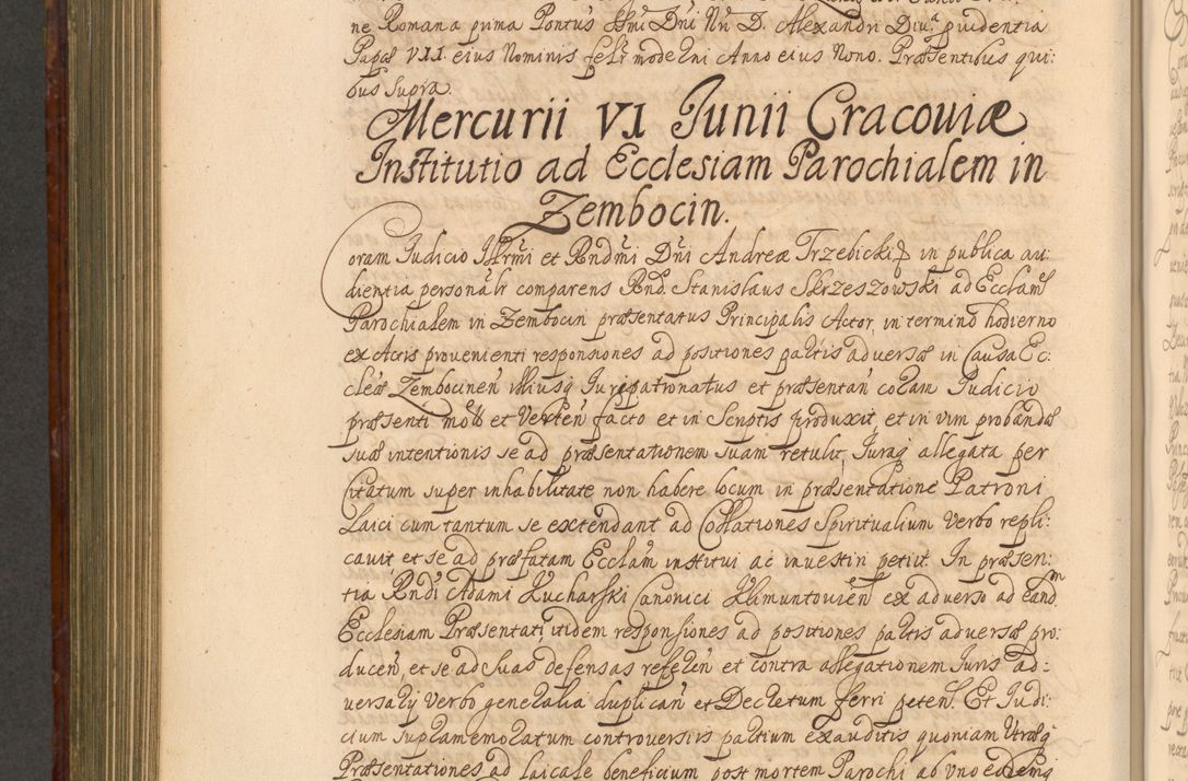 Zdjęcie nr 779 dla obiektu archiwalnego: Acta actorum episcopalium R. D. Andreae Trzebicki, episcopi Cracoviensis et ducis Severiae a die 26 Augusti anni 1661 ad annum 1666 inclusive. Volumen III.