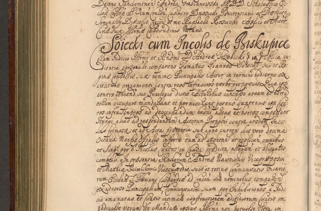 Zdjęcie nr 739 dla obiektu archiwalnego: Acta actorum episcopalium R. D. Andreae Trzebicki, episcopi Cracoviensis et ducis Severiae a die 26 Augusti anni 1661 ad annum 1666 inclusive. Volumen III.