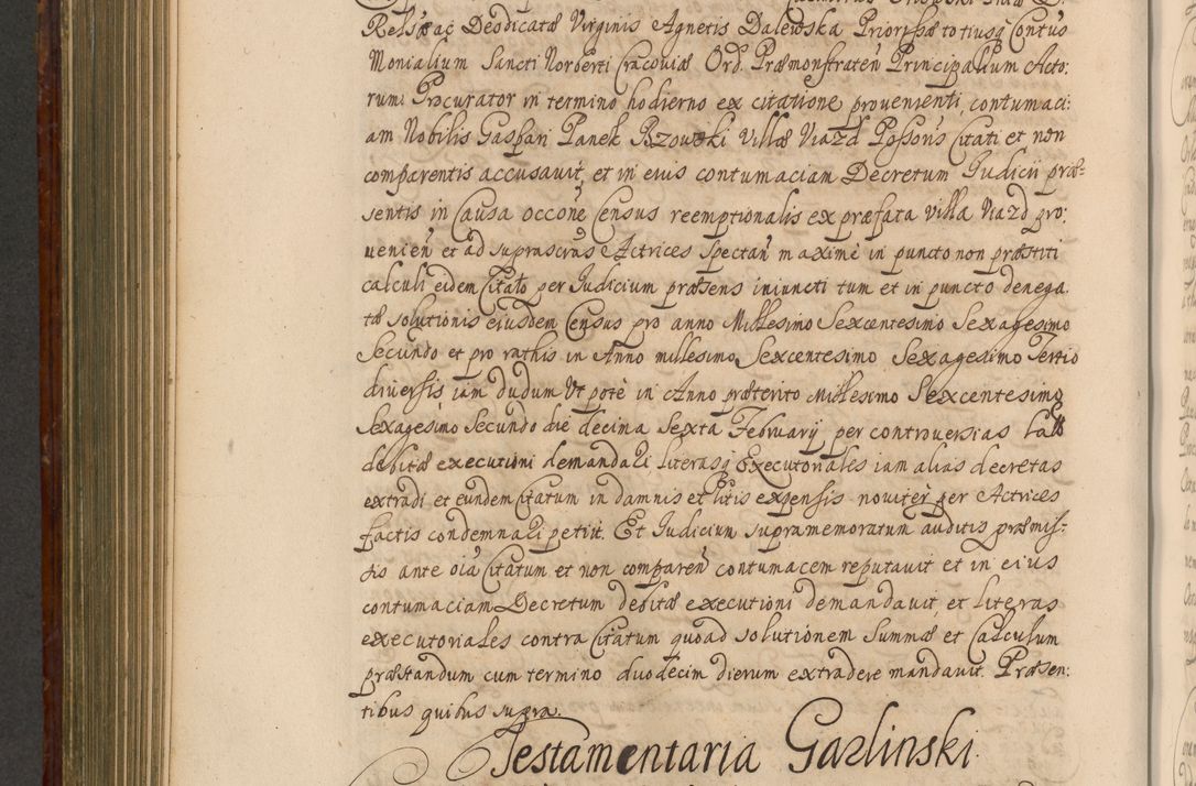 Zdjęcie nr 723 dla obiektu archiwalnego: Acta actorum episcopalium R. D. Andreae Trzebicki, episcopi Cracoviensis et ducis Severiae a die 26 Augusti anni 1661 ad annum 1666 inclusive. Volumen III.