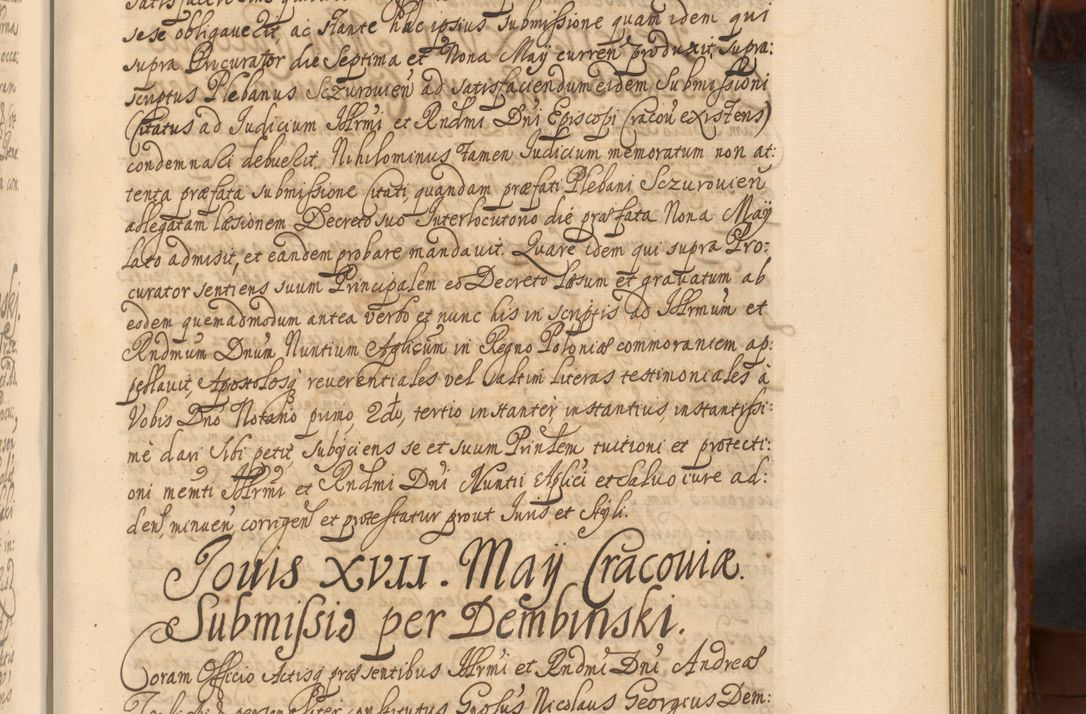 Zdjęcie nr 720 dla obiektu archiwalnego: Acta actorum episcopalium R. D. Andreae Trzebicki, episcopi Cracoviensis et ducis Severiae a die 26 Augusti anni 1661 ad annum 1666 inclusive. Volumen III.