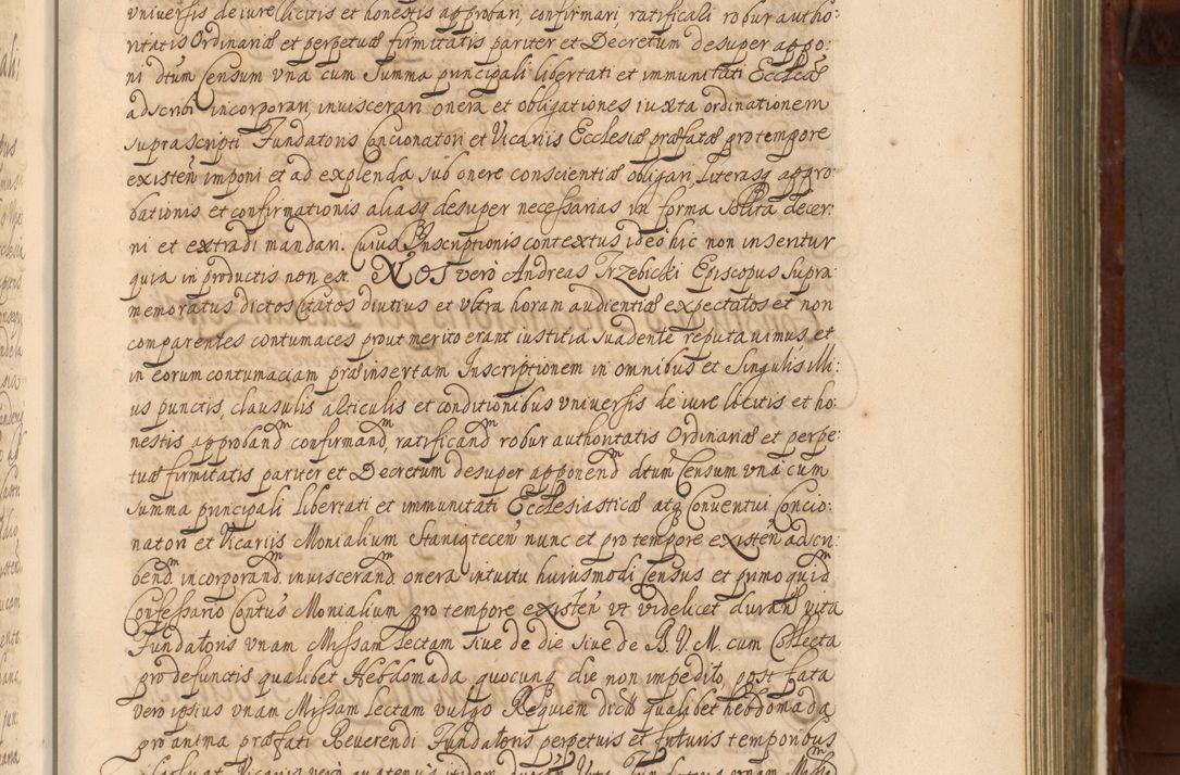 Zdjęcie nr 710 dla obiektu archiwalnego: Acta actorum episcopalium R. D. Andreae Trzebicki, episcopi Cracoviensis et ducis Severiae a die 26 Augusti anni 1661 ad annum 1666 inclusive. Volumen III.