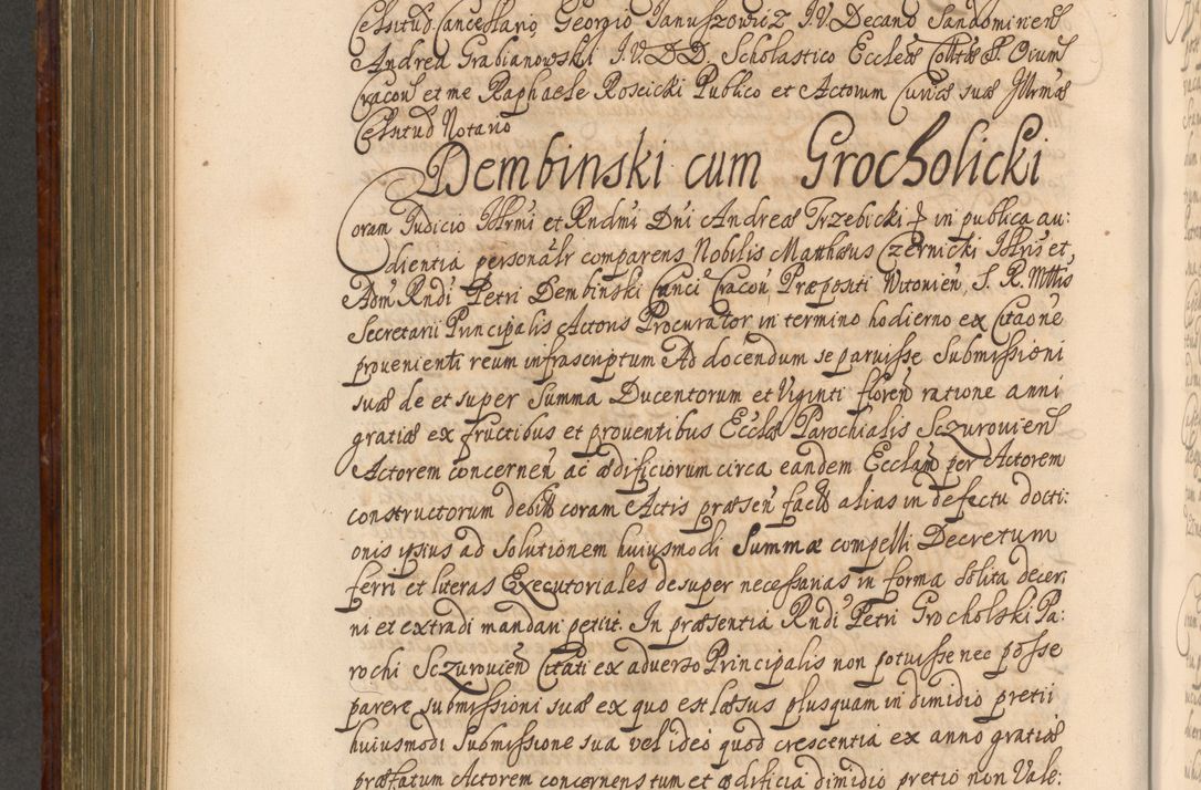 Zdjęcie nr 713 dla obiektu archiwalnego: Acta actorum episcopalium R. D. Andreae Trzebicki, episcopi Cracoviensis et ducis Severiae a die 26 Augusti anni 1661 ad annum 1666 inclusive. Volumen III.