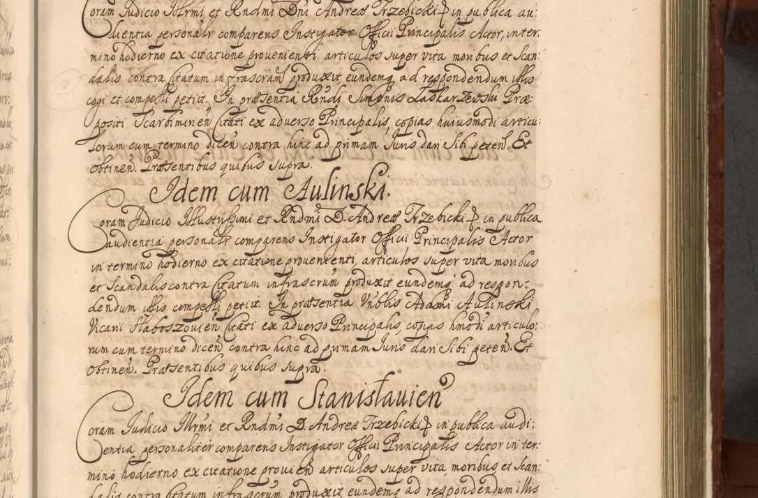 Zdjęcie nr 704 dla obiektu archiwalnego: Acta actorum episcopalium R. D. Andreae Trzebicki, episcopi Cracoviensis et ducis Severiae a die 26 Augusti anni 1661 ad annum 1666 inclusive. Volumen III.