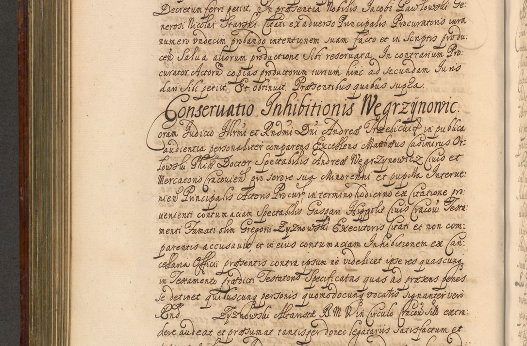 Zdjęcie nr 699 dla obiektu archiwalnego: Acta actorum episcopalium R. D. Andreae Trzebicki, episcopi Cracoviensis et ducis Severiae a die 26 Augusti anni 1661 ad annum 1666 inclusive. Volumen III.
