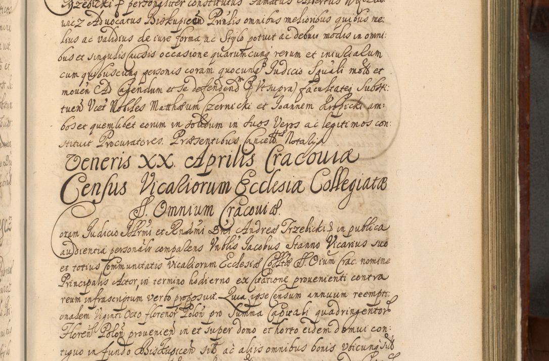 Zdjęcie nr 658 dla obiektu archiwalnego: Acta actorum episcopalium R. D. Andreae Trzebicki, episcopi Cracoviensis et ducis Severiae a die 26 Augusti anni 1661 ad annum 1666 inclusive. Volumen III.