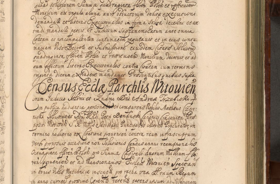 Zdjęcie nr 640 dla obiektu archiwalnego: Acta actorum episcopalium R. D. Andreae Trzebicki, episcopi Cracoviensis et ducis Severiae a die 26 Augusti anni 1661 ad annum 1666 inclusive. Volumen III.