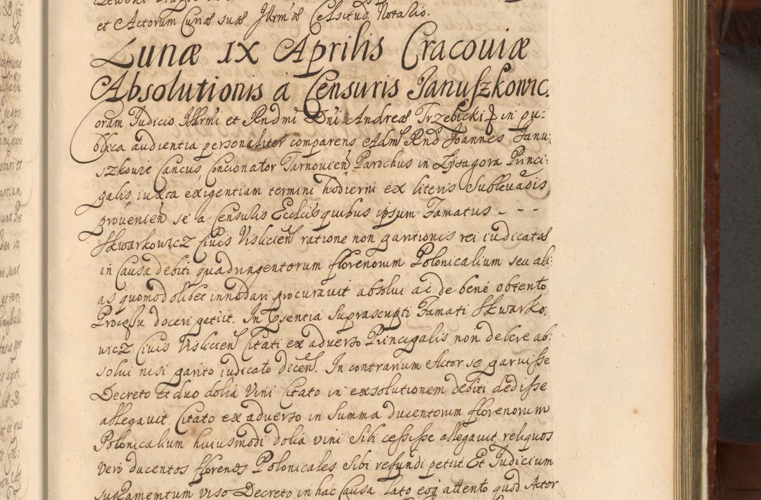 Zdjęcie nr 626 dla obiektu archiwalnego: Acta actorum episcopalium R. D. Andreae Trzebicki, episcopi Cracoviensis et ducis Severiae a die 26 Augusti anni 1661 ad annum 1666 inclusive. Volumen III.