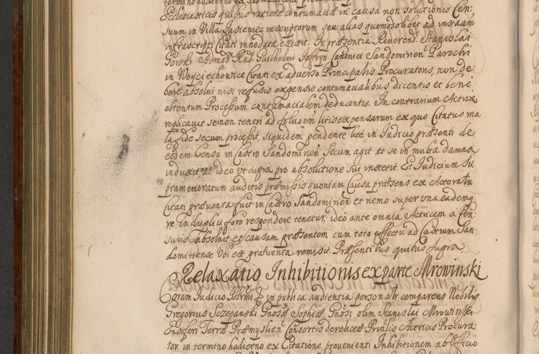Zdjęcie nr 1005 dla obiektu archiwalnego: Acta actorum episcopalium R. D. Andreae Trzebicki, episcopi Cracoviensis et ducis Severiae a die 26 Augusti anni 1661 ad annum 1666 inclusive. Volumen III.