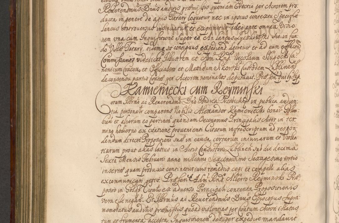Zdjęcie nr 991 dla obiektu archiwalnego: Acta actorum episcopalium R. D. Andreae Trzebicki, episcopi Cracoviensis et ducis Severiae a die 26 Augusti anni 1661 ad annum 1666 inclusive. Volumen III.
