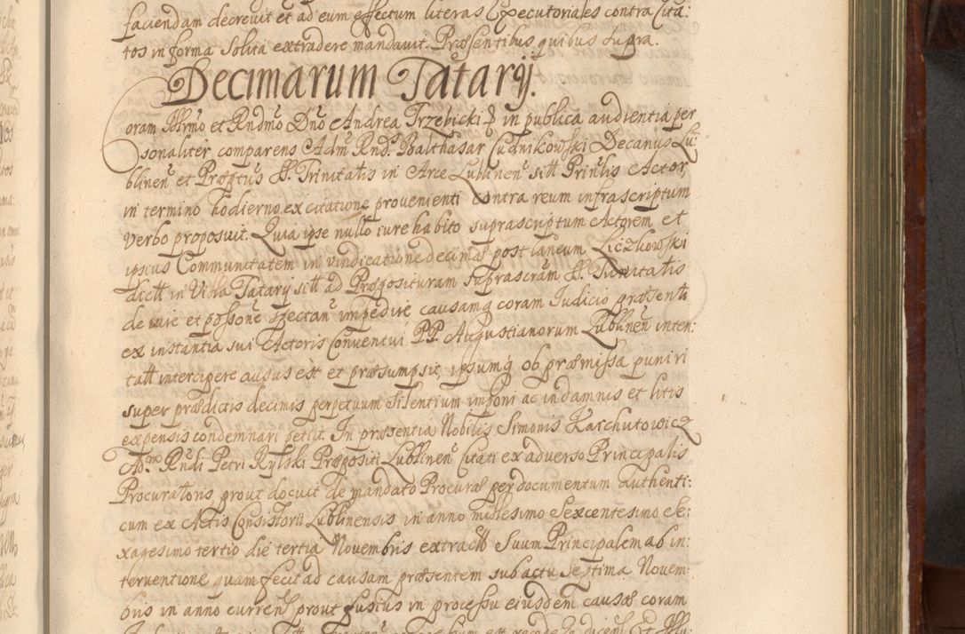 Zdjęcie nr 990 dla obiektu archiwalnego: Acta actorum episcopalium R. D. Andreae Trzebicki, episcopi Cracoviensis et ducis Severiae a die 26 Augusti anni 1661 ad annum 1666 inclusive. Volumen III.