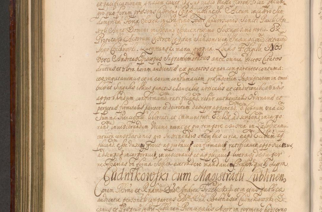 Zdjęcie nr 989 dla obiektu archiwalnego: Acta actorum episcopalium R. D. Andreae Trzebicki, episcopi Cracoviensis et ducis Severiae a die 26 Augusti anni 1661 ad annum 1666 inclusive. Volumen III.