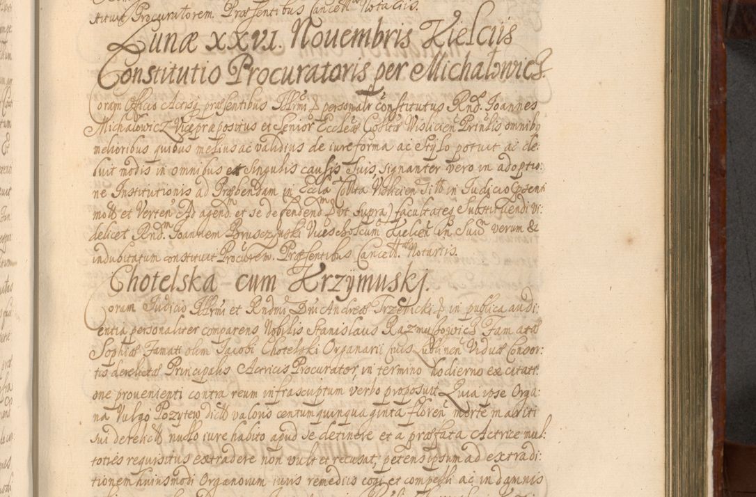Zdjęcie nr 982 dla obiektu archiwalnego: Acta actorum episcopalium R. D. Andreae Trzebicki, episcopi Cracoviensis et ducis Severiae a die 26 Augusti anni 1661 ad annum 1666 inclusive. Volumen III.