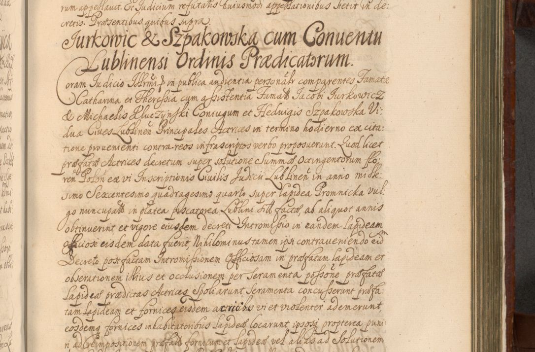 Zdjęcie nr 974 dla obiektu archiwalnego: Acta actorum episcopalium R. D. Andreae Trzebicki, episcopi Cracoviensis et ducis Severiae a die 26 Augusti anni 1661 ad annum 1666 inclusive. Volumen III.