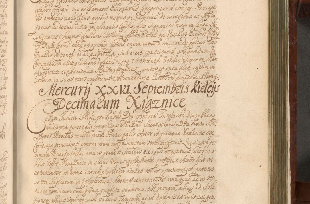 Zdjęcie nr 904 dla obiektu archiwalnego: Acta actorum episcopalium R. D. Andreae Trzebicki, episcopi Cracoviensis et ducis Severiae a die 26 Augusti anni 1661 ad annum 1666 inclusive. Volumen III.