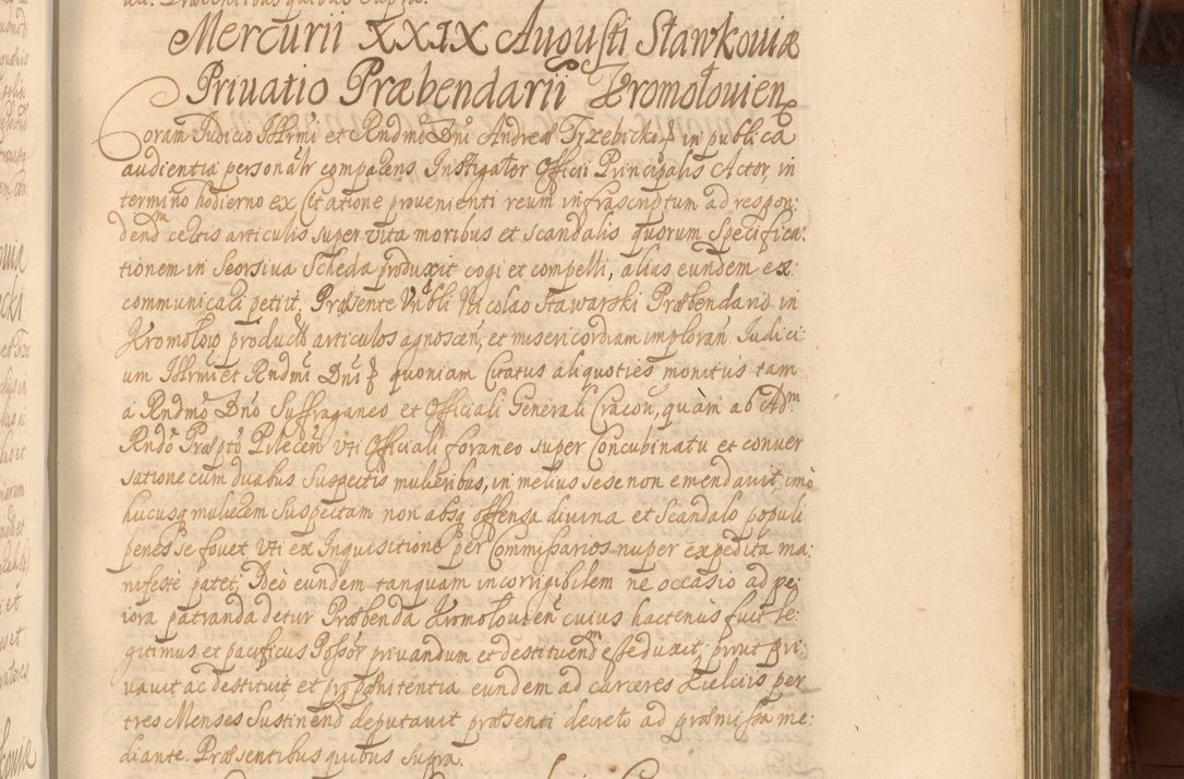 Zdjęcie nr 890 dla obiektu archiwalnego: Acta actorum episcopalium R. D. Andreae Trzebicki, episcopi Cracoviensis et ducis Severiae a die 26 Augusti anni 1661 ad annum 1666 inclusive. Volumen III.
