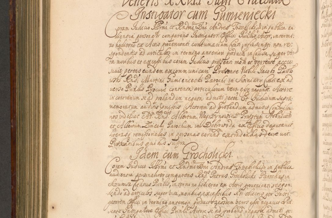 Zdjęcie nr 879 dla obiektu archiwalnego: Acta actorum episcopalium R. D. Andreae Trzebicki, episcopi Cracoviensis et ducis Severiae a die 26 Augusti anni 1661 ad annum 1666 inclusive. Volumen III.