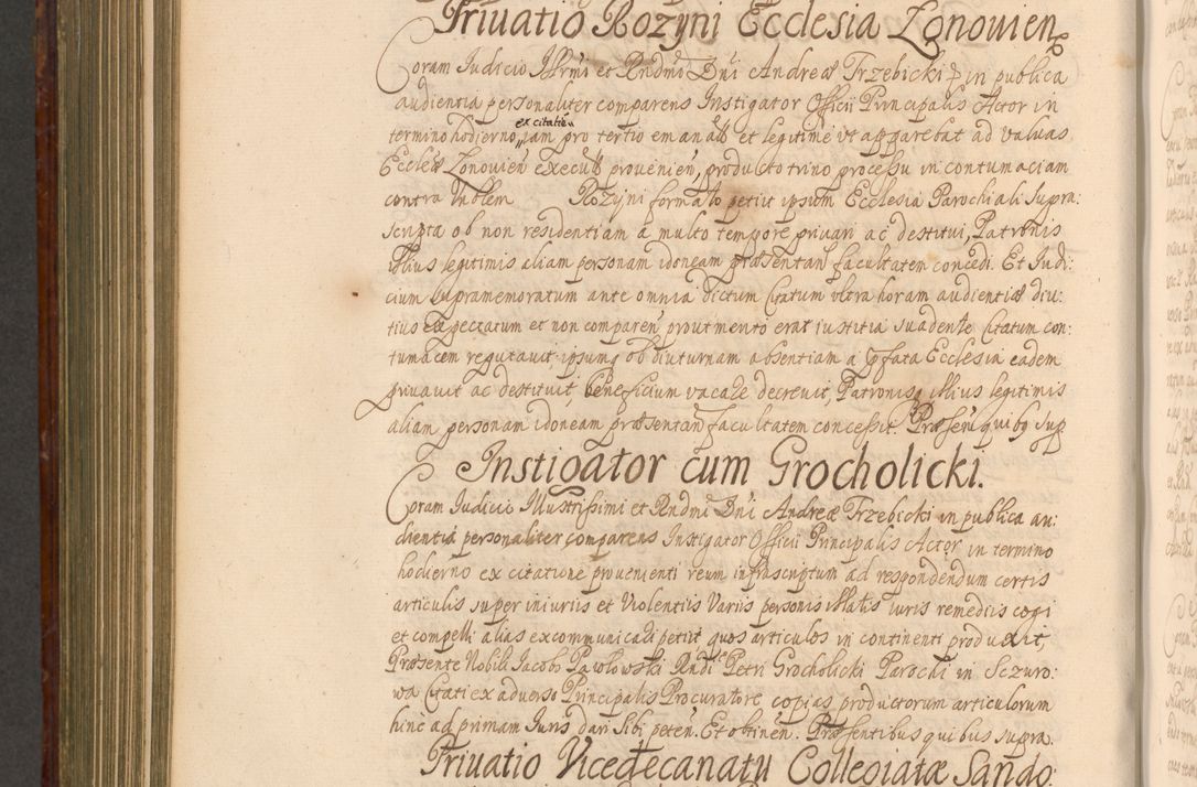 Zdjęcie nr 875 dla obiektu archiwalnego: Acta actorum episcopalium R. D. Andreae Trzebicki, episcopi Cracoviensis et ducis Severiae a die 26 Augusti anni 1661 ad annum 1666 inclusive. Volumen III.