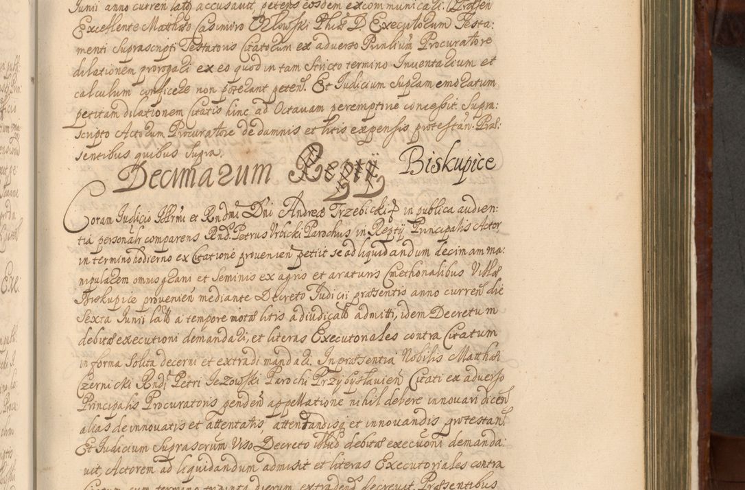 Zdjęcie nr 860 dla obiektu archiwalnego: Acta actorum episcopalium R. D. Andreae Trzebicki, episcopi Cracoviensis et ducis Severiae a die 26 Augusti anni 1661 ad annum 1666 inclusive. Volumen III.