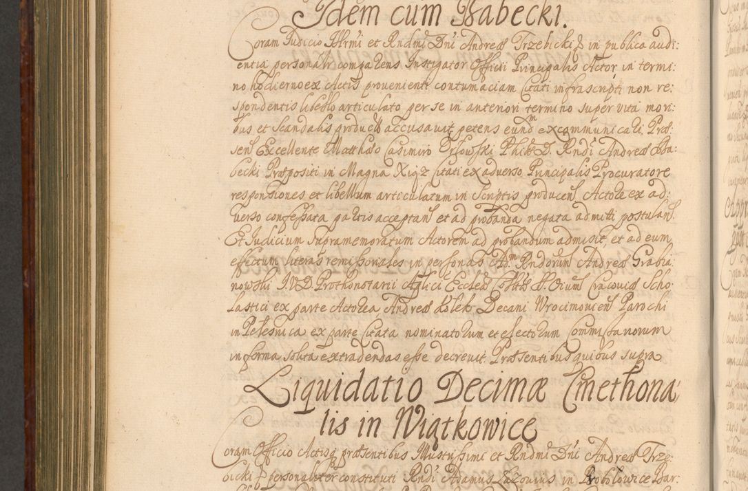 Zdjęcie nr 853 dla obiektu archiwalnego: Acta actorum episcopalium R. D. Andreae Trzebicki, episcopi Cracoviensis et ducis Severiae a die 26 Augusti anni 1661 ad annum 1666 inclusive. Volumen III.