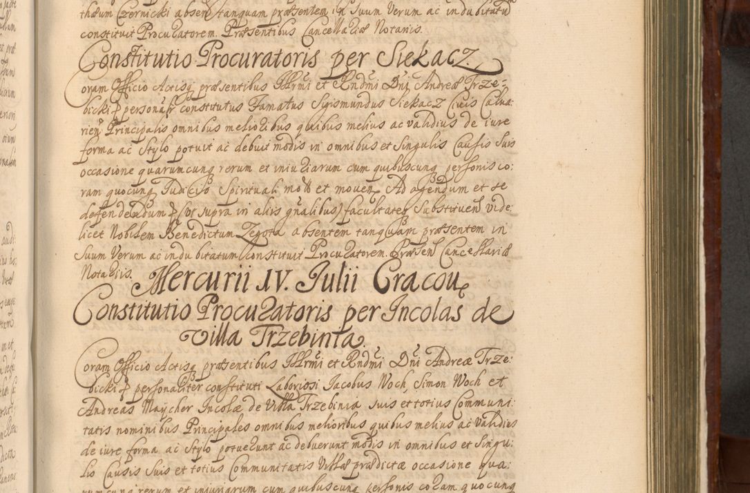 Zdjęcie nr 836 dla obiektu archiwalnego: Acta actorum episcopalium R. D. Andreae Trzebicki, episcopi Cracoviensis et ducis Severiae a die 26 Augusti anni 1661 ad annum 1666 inclusive. Volumen III.