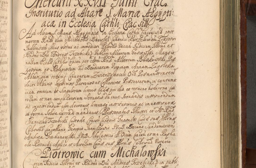 Zdjęcie nr 830 dla obiektu archiwalnego: Acta actorum episcopalium R. D. Andreae Trzebicki, episcopi Cracoviensis et ducis Severiae a die 26 Augusti anni 1661 ad annum 1666 inclusive. Volumen III.