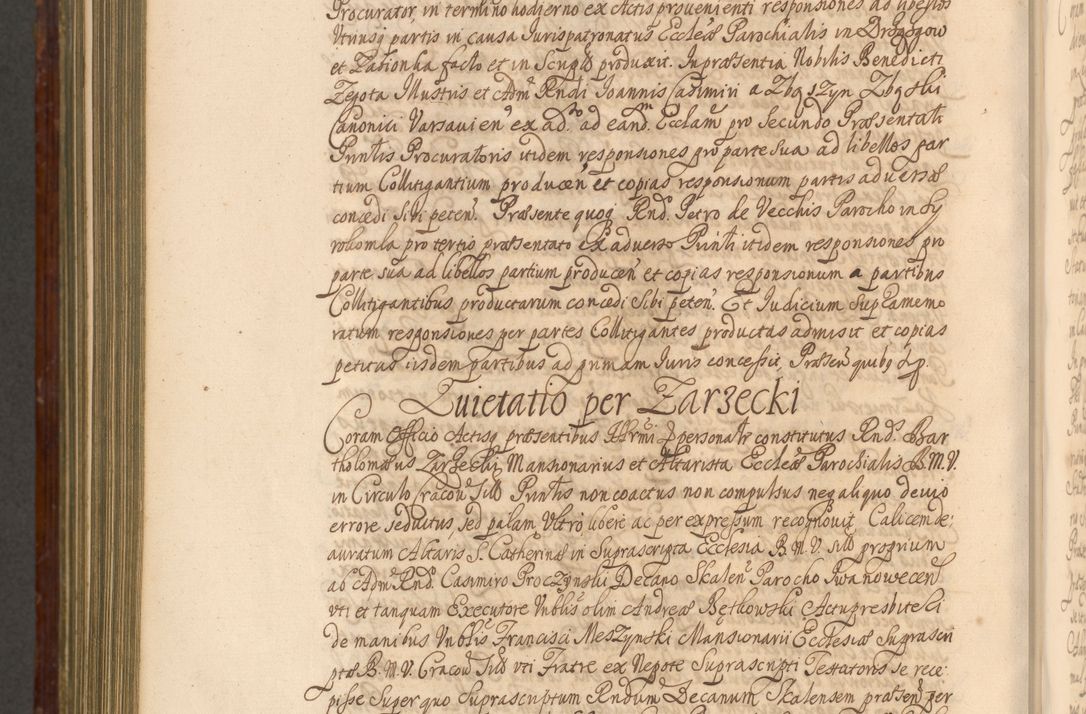 Zdjęcie nr 1201 dla obiektu archiwalnego: Acta actorum episcopalium R. D. Andreae Trzebicki, episcopi Cracoviensis et ducis Severiae a die 26 Augusti anni 1661 ad annum 1666 inclusive. Volumen III.