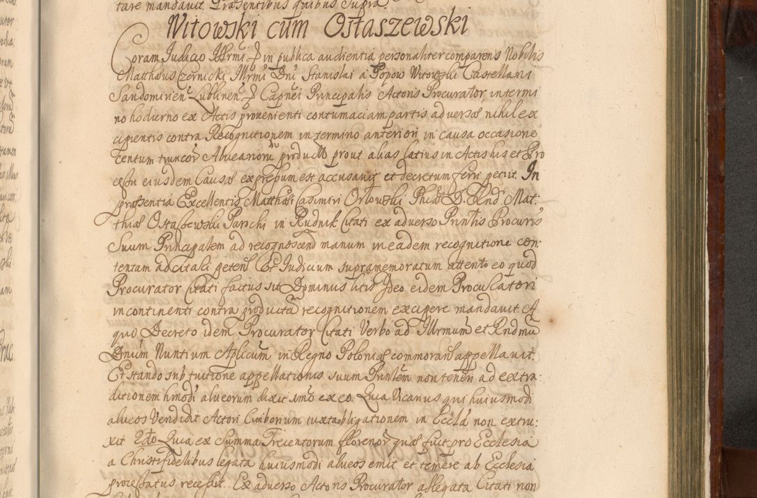Zdjęcie nr 1192 dla obiektu archiwalnego: Acta actorum episcopalium R. D. Andreae Trzebicki, episcopi Cracoviensis et ducis Severiae a die 26 Augusti anni 1661 ad annum 1666 inclusive. Volumen III.