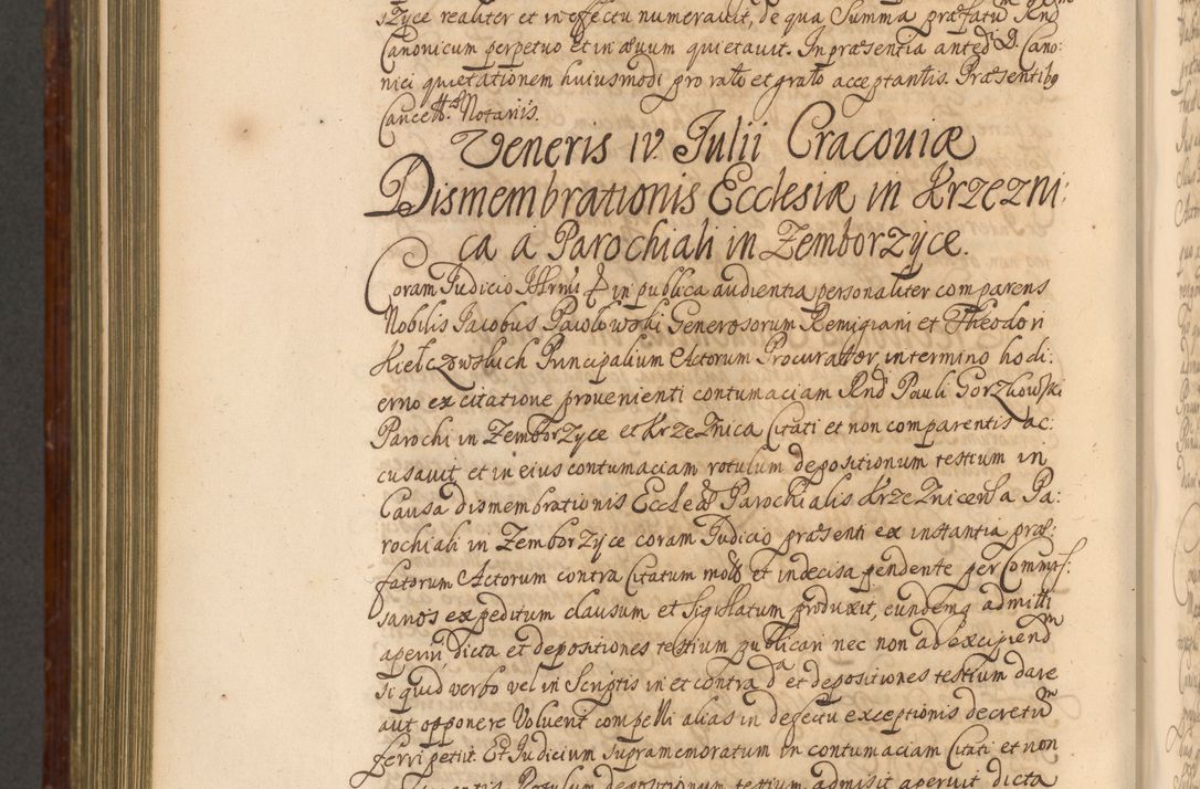 Zdjęcie nr 1177 dla obiektu archiwalnego: Acta actorum episcopalium R. D. Andreae Trzebicki, episcopi Cracoviensis et ducis Severiae a die 26 Augusti anni 1661 ad annum 1666 inclusive. Volumen III.