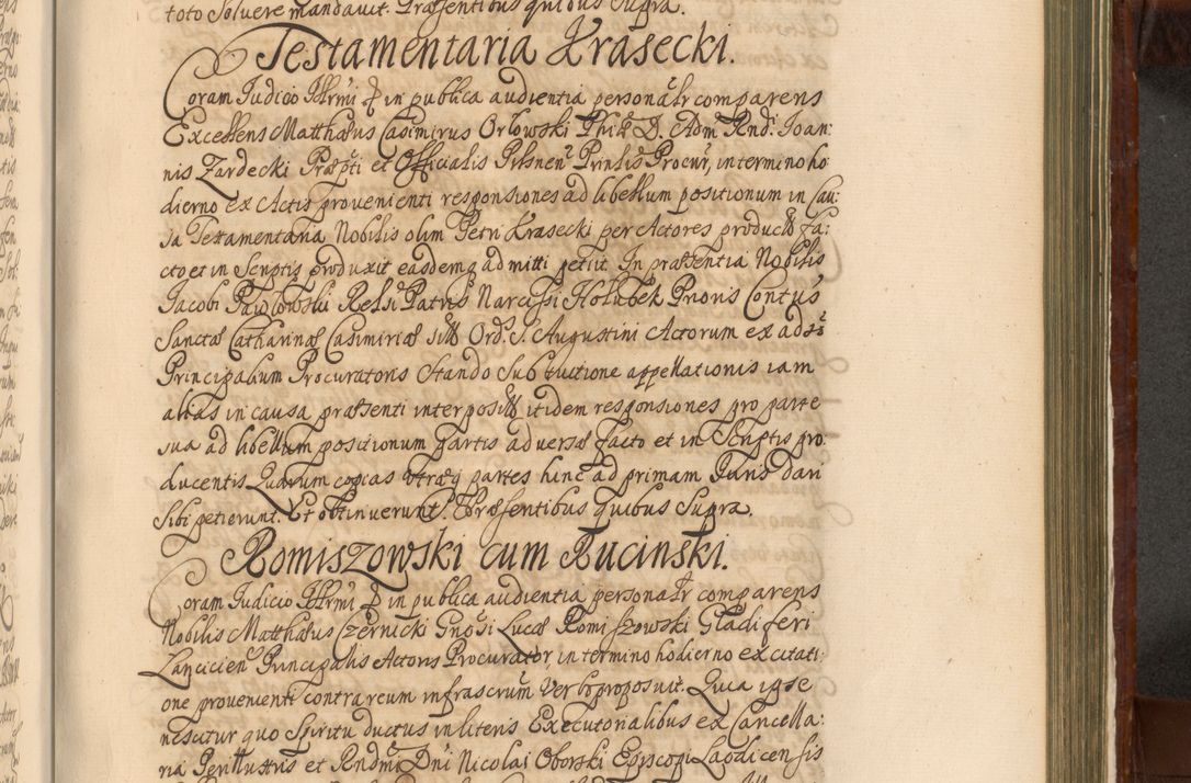 Zdjęcie nr 1174 dla obiektu archiwalnego: Acta actorum episcopalium R. D. Andreae Trzebicki, episcopi Cracoviensis et ducis Severiae a die 26 Augusti anni 1661 ad annum 1666 inclusive. Volumen III.