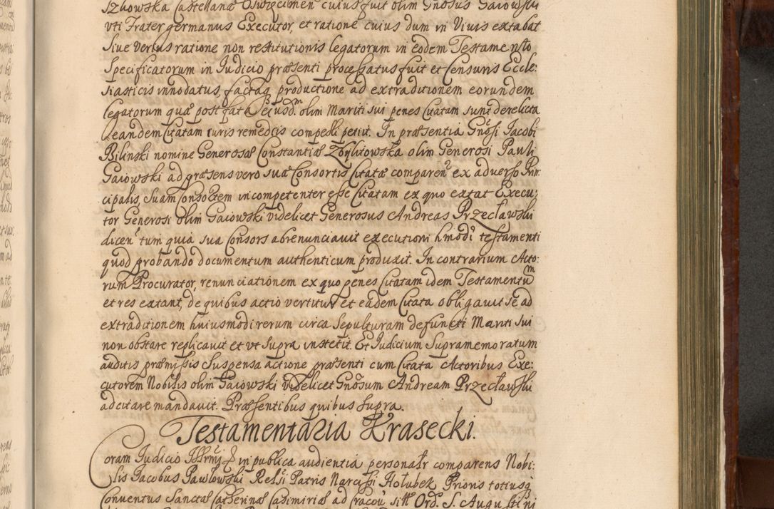 Zdjęcie nr 1170 dla obiektu archiwalnego: Acta actorum episcopalium R. D. Andreae Trzebicki, episcopi Cracoviensis et ducis Severiae a die 26 Augusti anni 1661 ad annum 1666 inclusive. Volumen III.