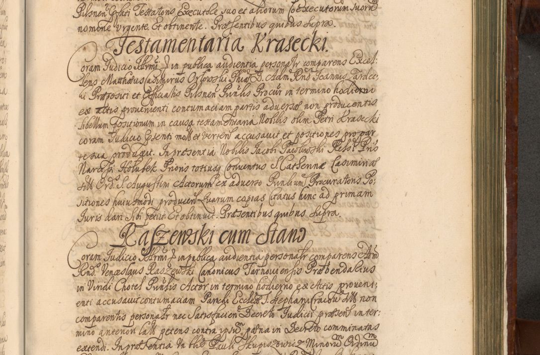 Zdjęcie nr 1160 dla obiektu archiwalnego: Acta actorum episcopalium R. D. Andreae Trzebicki, episcopi Cracoviensis et ducis Severiae a die 26 Augusti anni 1661 ad annum 1666 inclusive. Volumen III.