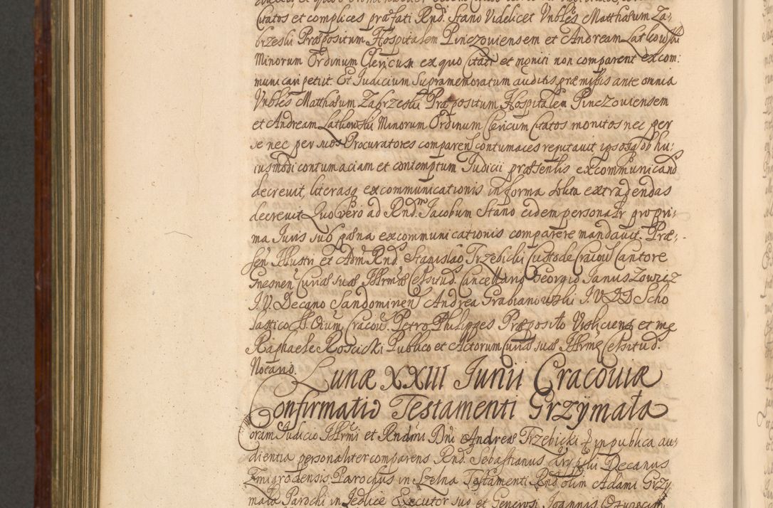 Zdjęcie nr 1153 dla obiektu archiwalnego: Acta actorum episcopalium R. D. Andreae Trzebicki, episcopi Cracoviensis et ducis Severiae a die 26 Augusti anni 1661 ad annum 1666 inclusive. Volumen III.