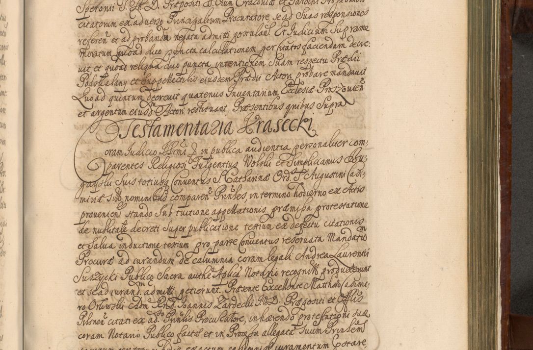 Zdjęcie nr 1148 dla obiektu archiwalnego: Acta actorum episcopalium R. D. Andreae Trzebicki, episcopi Cracoviensis et ducis Severiae a die 26 Augusti anni 1661 ad annum 1666 inclusive. Volumen III.