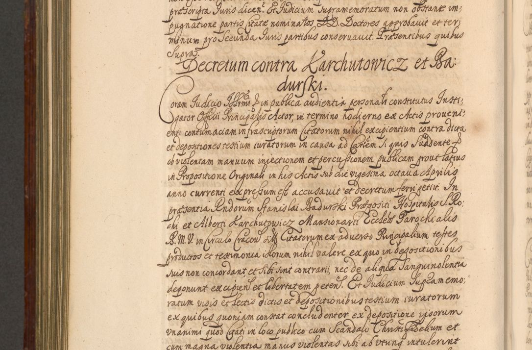 Zdjęcie nr 1145 dla obiektu archiwalnego: Acta actorum episcopalium R. D. Andreae Trzebicki, episcopi Cracoviensis et ducis Severiae a die 26 Augusti anni 1661 ad annum 1666 inclusive. Volumen III.