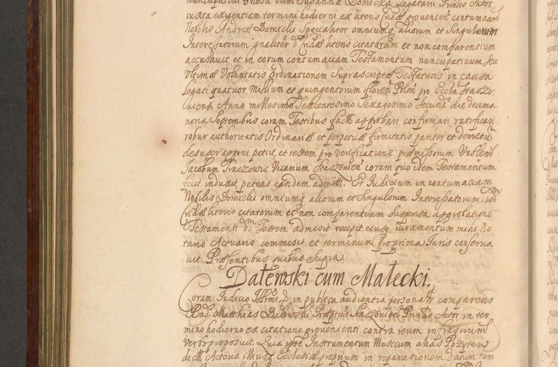 Zdjęcie nr 1127 dla obiektu archiwalnego: Acta actorum episcopalium R. D. Andreae Trzebicki, episcopi Cracoviensis et ducis Severiae a die 26 Augusti anni 1661 ad annum 1666 inclusive. Volumen III.