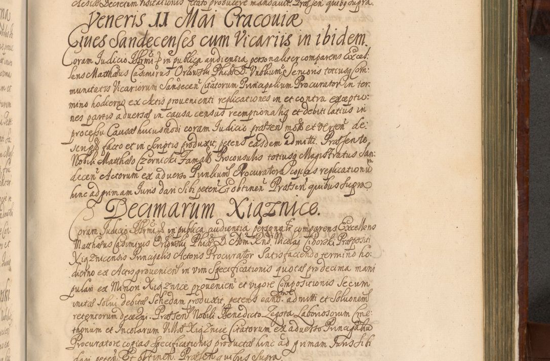 Zdjęcie nr 1124 dla obiektu archiwalnego: Acta actorum episcopalium R. D. Andreae Trzebicki, episcopi Cracoviensis et ducis Severiae a die 26 Augusti anni 1661 ad annum 1666 inclusive. Volumen III.