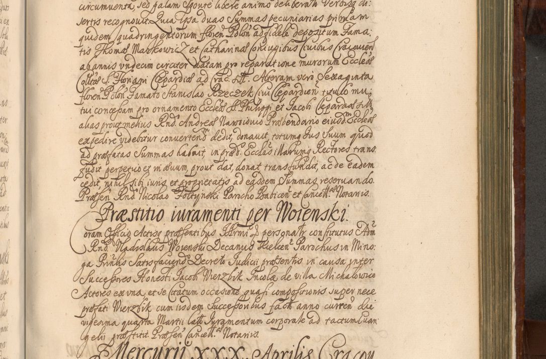 Zdjęcie nr 1116 dla obiektu archiwalnego: Acta actorum episcopalium R. D. Andreae Trzebicki, episcopi Cracoviensis et ducis Severiae a die 26 Augusti anni 1661 ad annum 1666 inclusive. Volumen III.