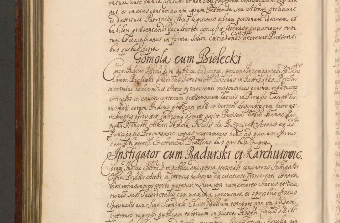 Zdjęcie nr 1113 dla obiektu archiwalnego: Acta actorum episcopalium R. D. Andreae Trzebicki, episcopi Cracoviensis et ducis Severiae a die 26 Augusti anni 1661 ad annum 1666 inclusive. Volumen III.