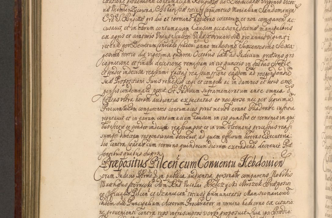 Zdjęcie nr 1105 dla obiektu archiwalnego: Acta actorum episcopalium R. D. Andreae Trzebicki, episcopi Cracoviensis et ducis Severiae a die 26 Augusti anni 1661 ad annum 1666 inclusive. Volumen III.