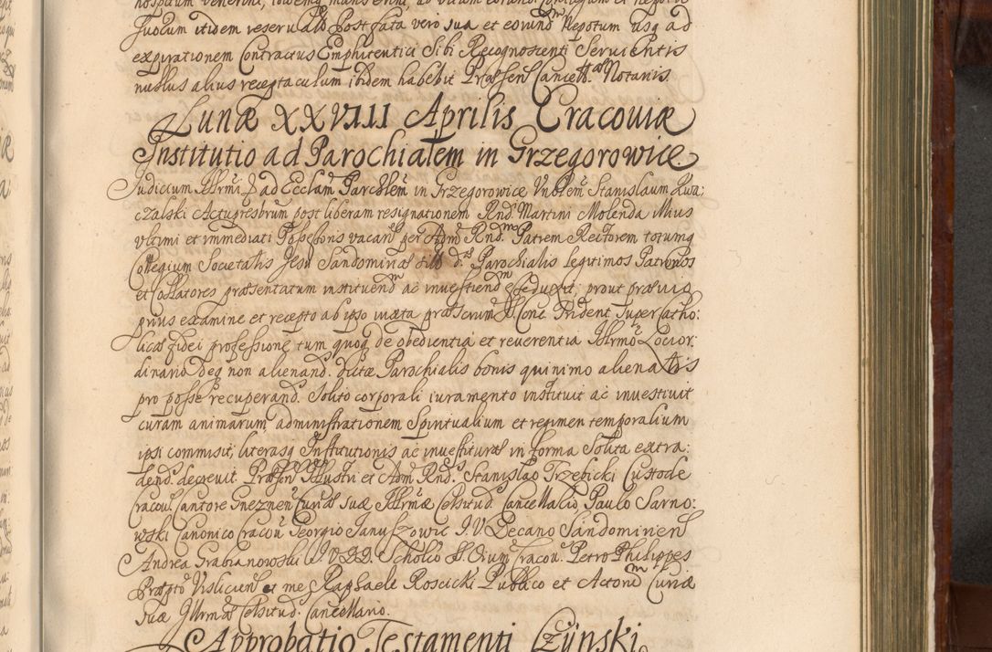 Zdjęcie nr 1102 dla obiektu archiwalnego: Acta actorum episcopalium R. D. Andreae Trzebicki, episcopi Cracoviensis et ducis Severiae a die 26 Augusti anni 1661 ad annum 1666 inclusive. Volumen III.