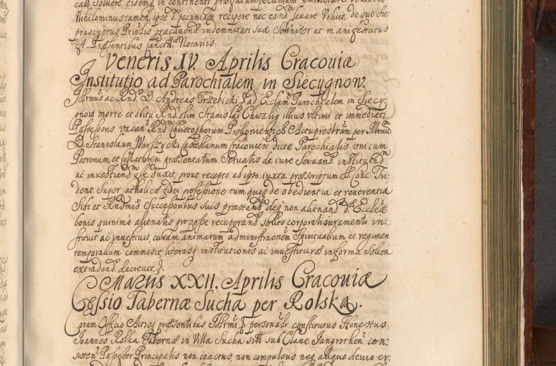 Zdjęcie nr 1100 dla obiektu archiwalnego: Acta actorum episcopalium R. D. Andreae Trzebicki, episcopi Cracoviensis et ducis Severiae a die 26 Augusti anni 1661 ad annum 1666 inclusive. Volumen III.