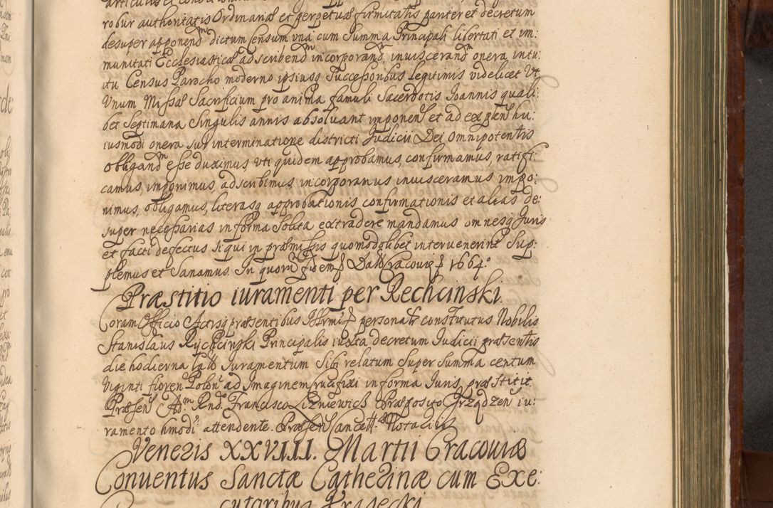 Zdjęcie nr 1094 dla obiektu archiwalnego: Acta actorum episcopalium R. D. Andreae Trzebicki, episcopi Cracoviensis et ducis Severiae a die 26 Augusti anni 1661 ad annum 1666 inclusive. Volumen III.
